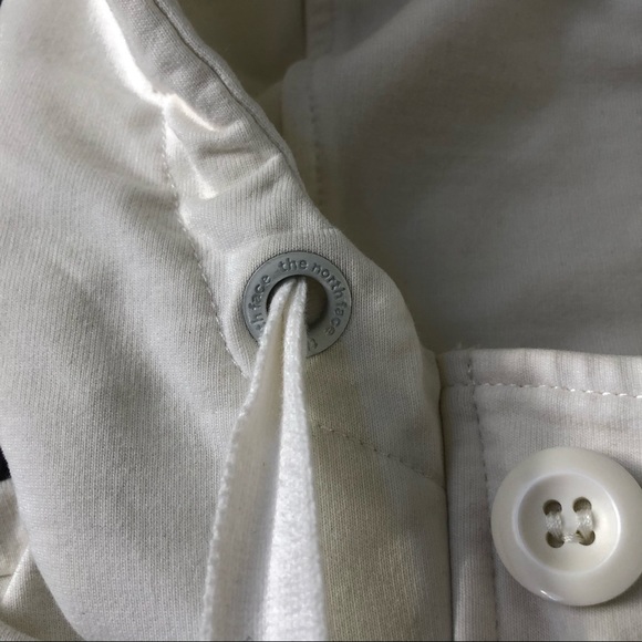 The North Face Sweatshirt Pea Coat Style White, Sm - Picture 10 of 11